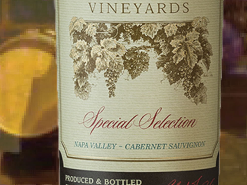 detail of Caymus Vineyard Cabernet Sauvignon